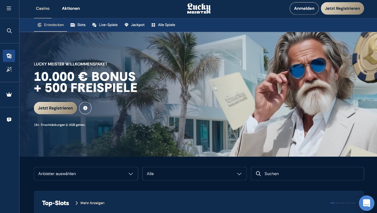 Wer keine Zeit verlieren will, ist bei LuckyMeister genau richtig. Dieses Online Casino schnelle Auszahlung bietet nicht nur einen massiven 500 % Willkommensbonus, sondern setzt Maßstäbe bei der Geschwindigkeit: Krypto-Auszahlungen werden hier oft schon innerhalb von 10 Minuten abgewickelt.